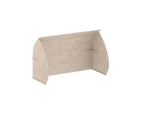 Кабина настольная скругленная на стол VE.KB2-118.8 1180x800x1000 Акустикс / AcustiX images