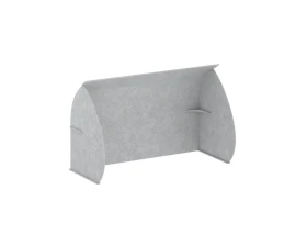 Кабина настольная скругленная на стол VE.KB2-118.8 1180x800x1000 Акустикс / AcustiX images