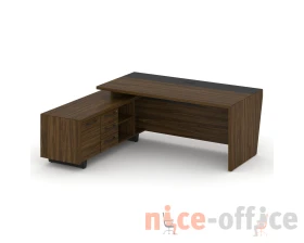Стол для руководителя с опорной тумбой, левый 200 Корнер / Corner images