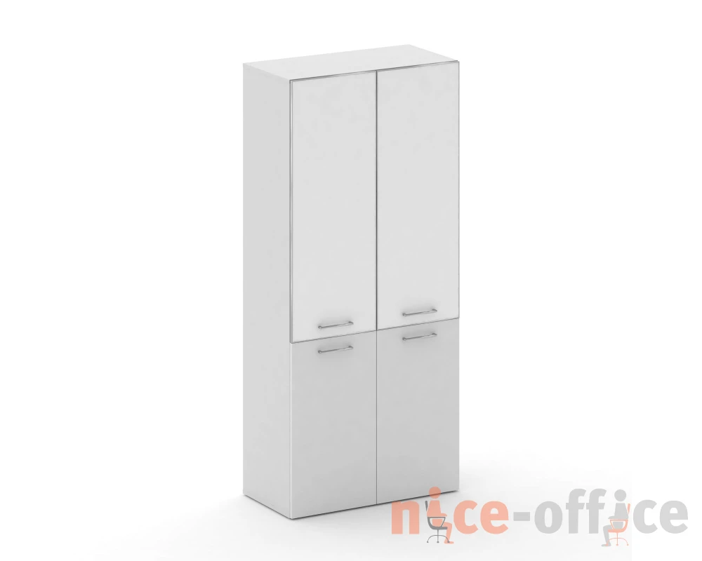 Шкаф широкий высокий CRF.ST-101 white Феникс Кросс / Cross