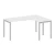 Белый/Металл серый