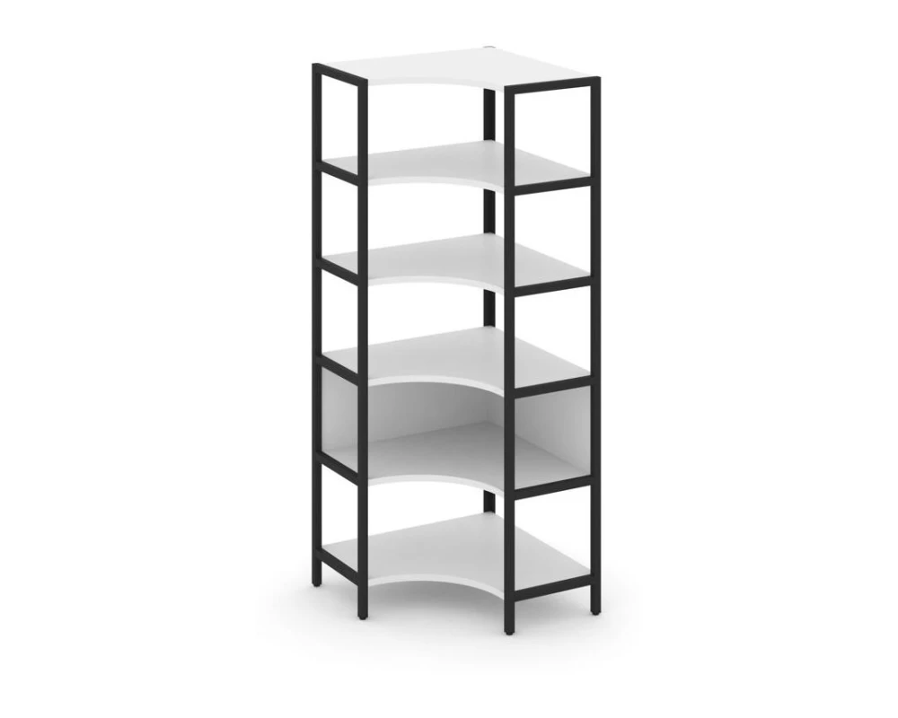 Односекционный угловой стеллаж пятиярусный 810х810х1980 Шелф Систем / Shelf System