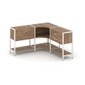Дуб табак/Белый