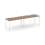 Дуб табак/Металл белый