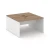 Белый/Дуб табак/Черная заглушка