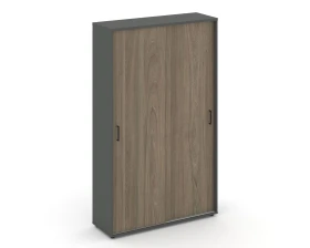 Шкаф-купе комбинир. с полками и выдвижной штангой 1200x400x1982 зад. стенка HDF Стайл Проджект / Style Project images