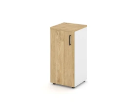 Шкаф низкий узкий левый закрытый 400x400x833 Стайл Проджект / Style Project images