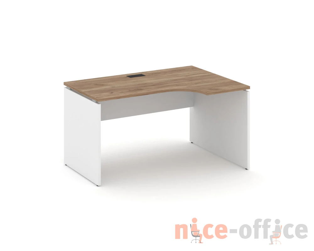 Стол рабочий эргоном. правый 1380x800/980x750 Стайл Проджект / Style Project
