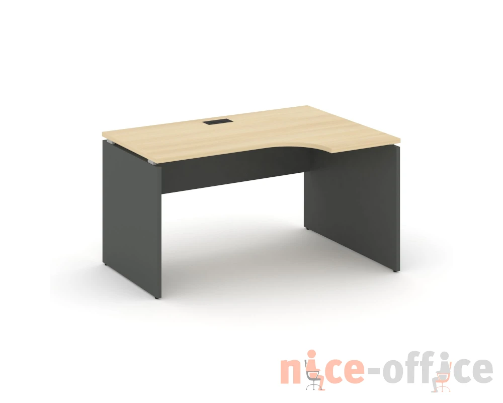Стол рабочий эргоном. правый 1380x800/980x750 Стайл Проджект / Style Project