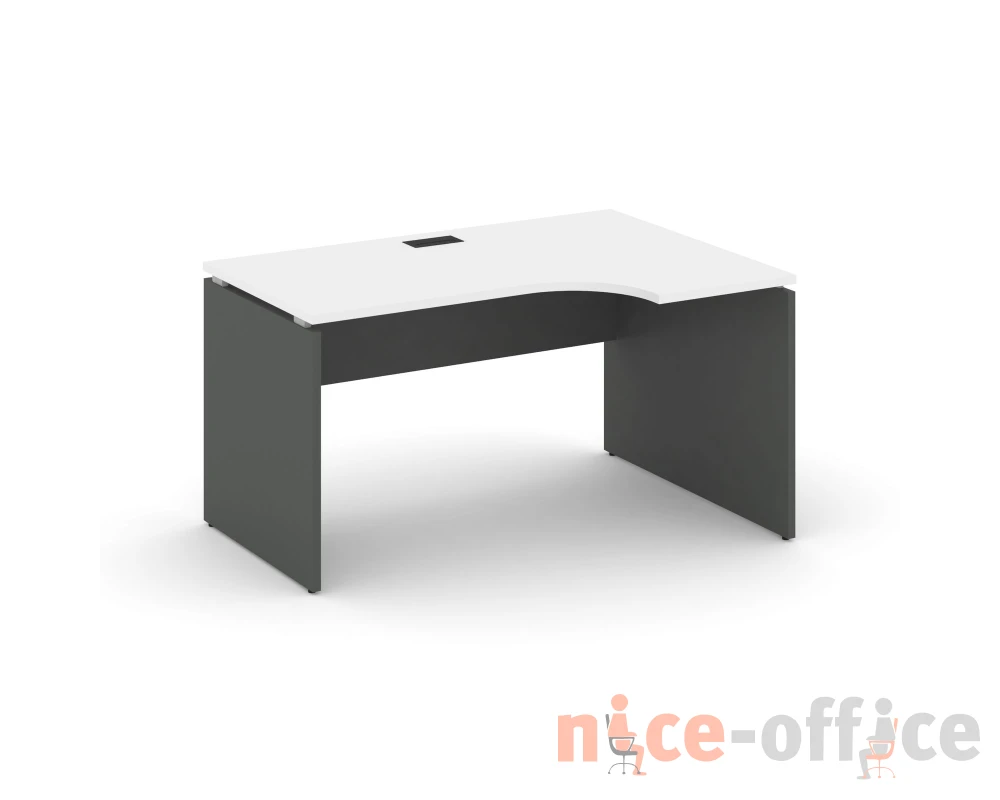 Стол рабочий эргоном. правый 1380x800/980x750 Стайл Проджект / Style Project
