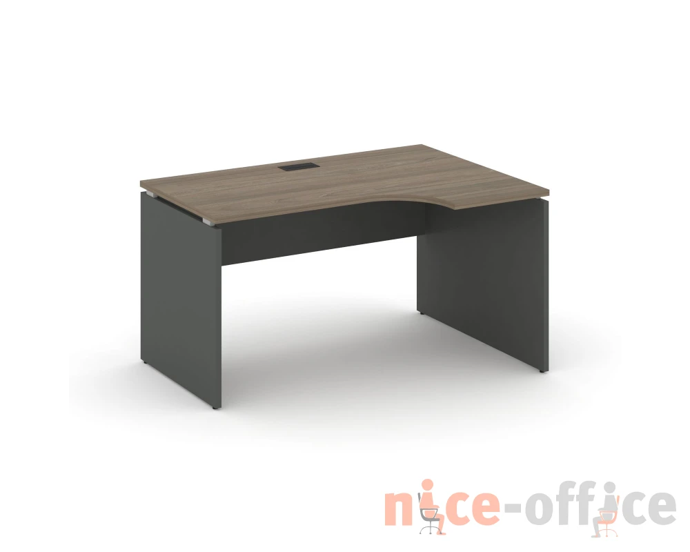 Стол рабочий эргоном. правый 1380x800/980x750 Стайл Проджект / Style Project