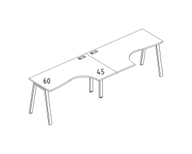 Рабочая станция Классика (2х140) каркас TRE A4.PRO images