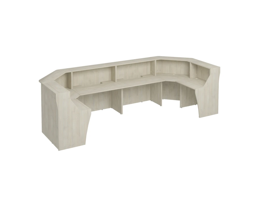 Стойка ресепшн П-образная с вырезом 430 Комфорт