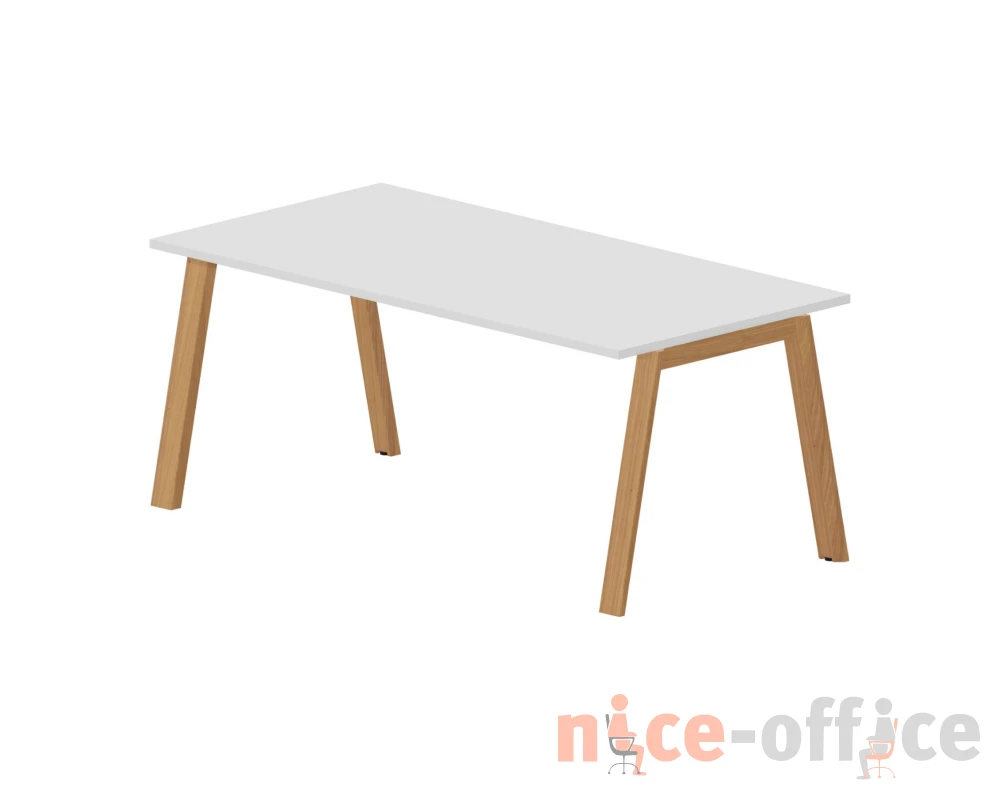 Стол руководителя 180х90х75 Артвуд Экзекьютив / Artwood Executive Белый/Бук