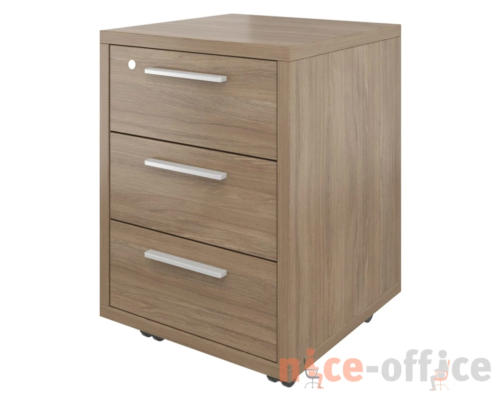 Тумба выкатная (3 ящика с замком) 450х450х600 Дублин