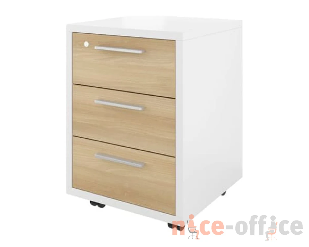 Тумба выкатная (3 ящика с замком) 450х450х600 Дублин