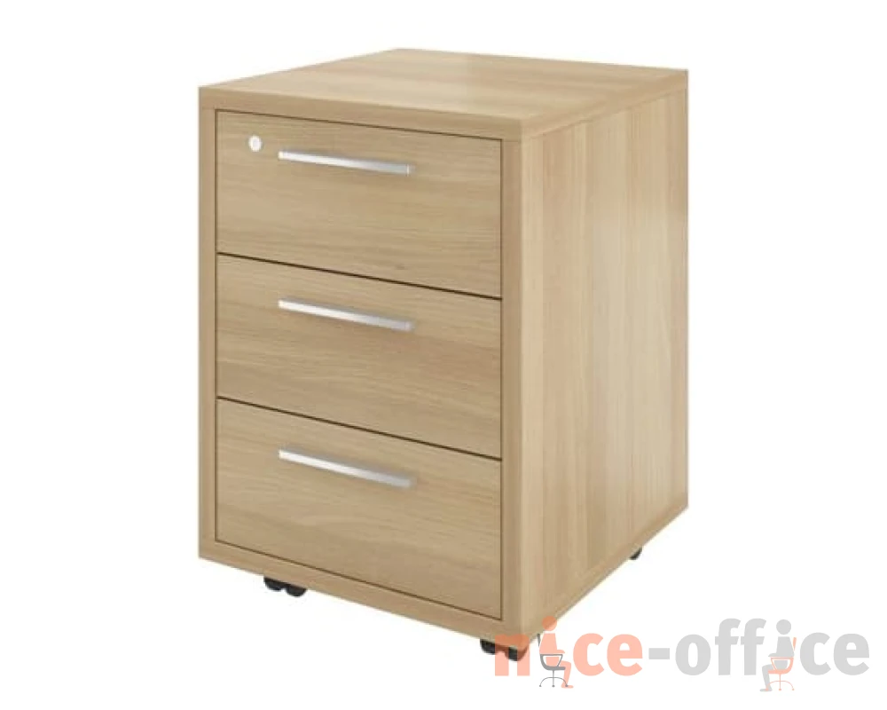 Тумба выкатная (3 ящика с замком) 450х450х600 Дублин