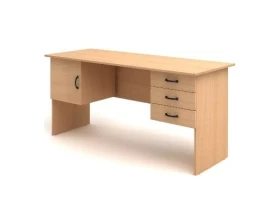 Стол 2-тумбовый (3 ящика + дверка) (1600х600х750) СК29 Канц images