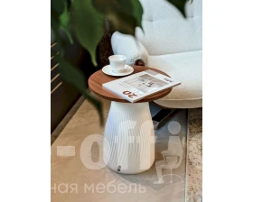 Столик журнальный SHT БАО Орех гварнери/Белый images
