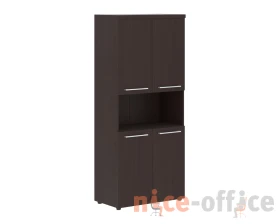 Шкаф с 2-мя комплектами глухих малых дверей и топом Альто / Alto images