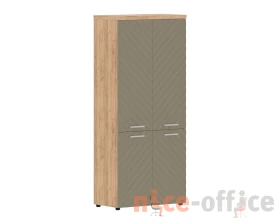 Шкаф с глухими средними и малыми дверьми 854х452х1958 Torr Люкс images