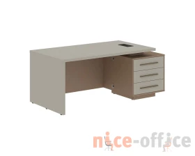Стол руководителя с тумбой, правый 1800х900х750 Веллион / Velion images