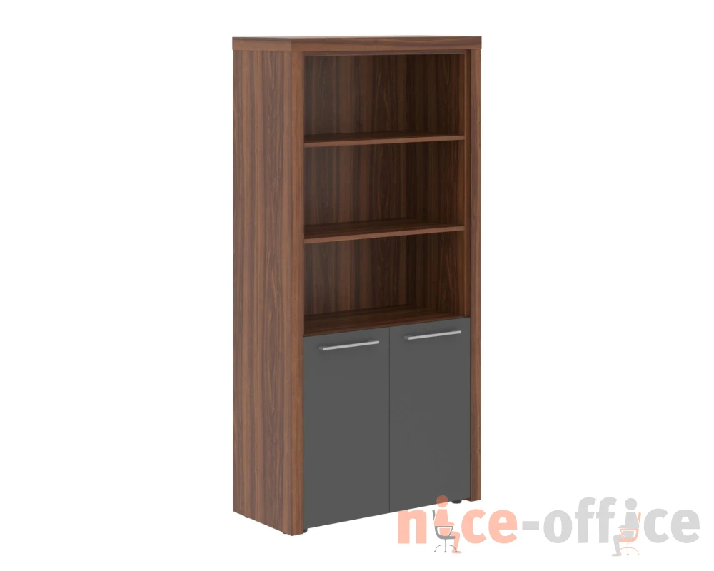 Шкаф с 1 комплектом глухих малых дверей и топом (850х430х1930) Зенн / Zenn